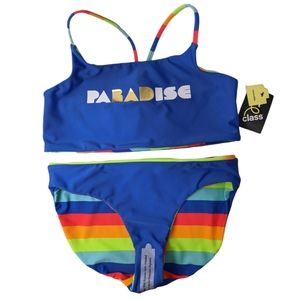 New with Tag Art Class 2 PC Reversible Swimsuit Size XXL (18)